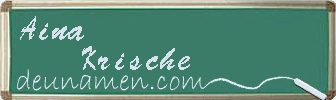 Aina Krische Visitenkarte